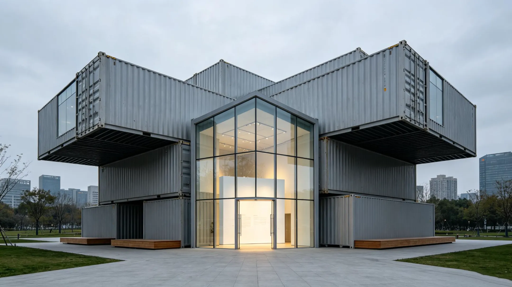 Container Exhibition Hall Construction