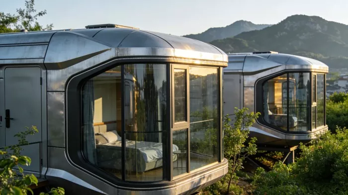 Kunyumba Kwapang'onopang'ono kwa Space Capsule