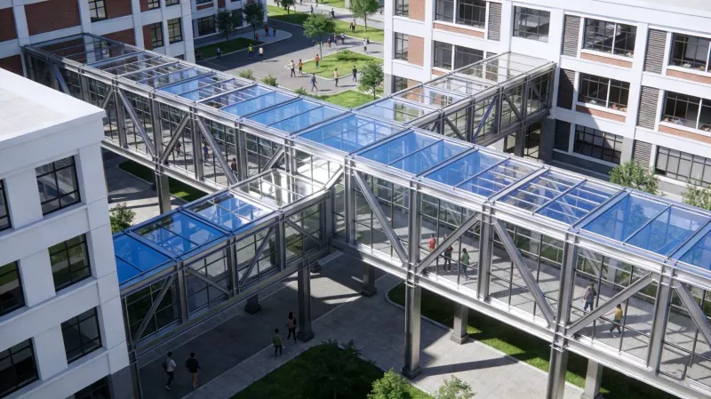 Steel Structure Campus Corridor