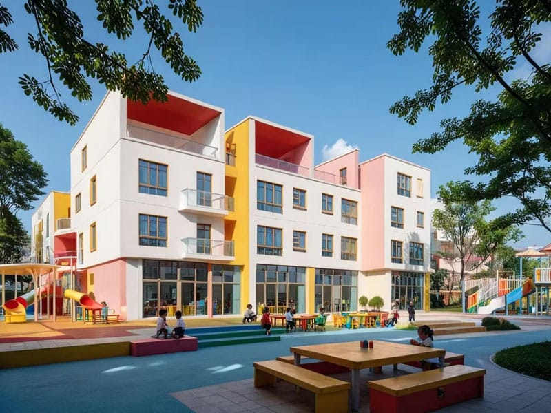 Chitsulo Chachikulu Cha Kindergarten Building